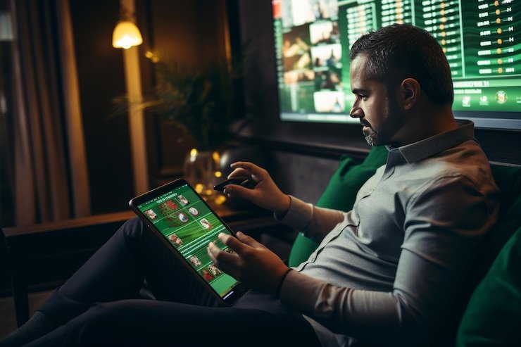 rajapanen Quick Bet interface showing live football odds and casino games on mobile